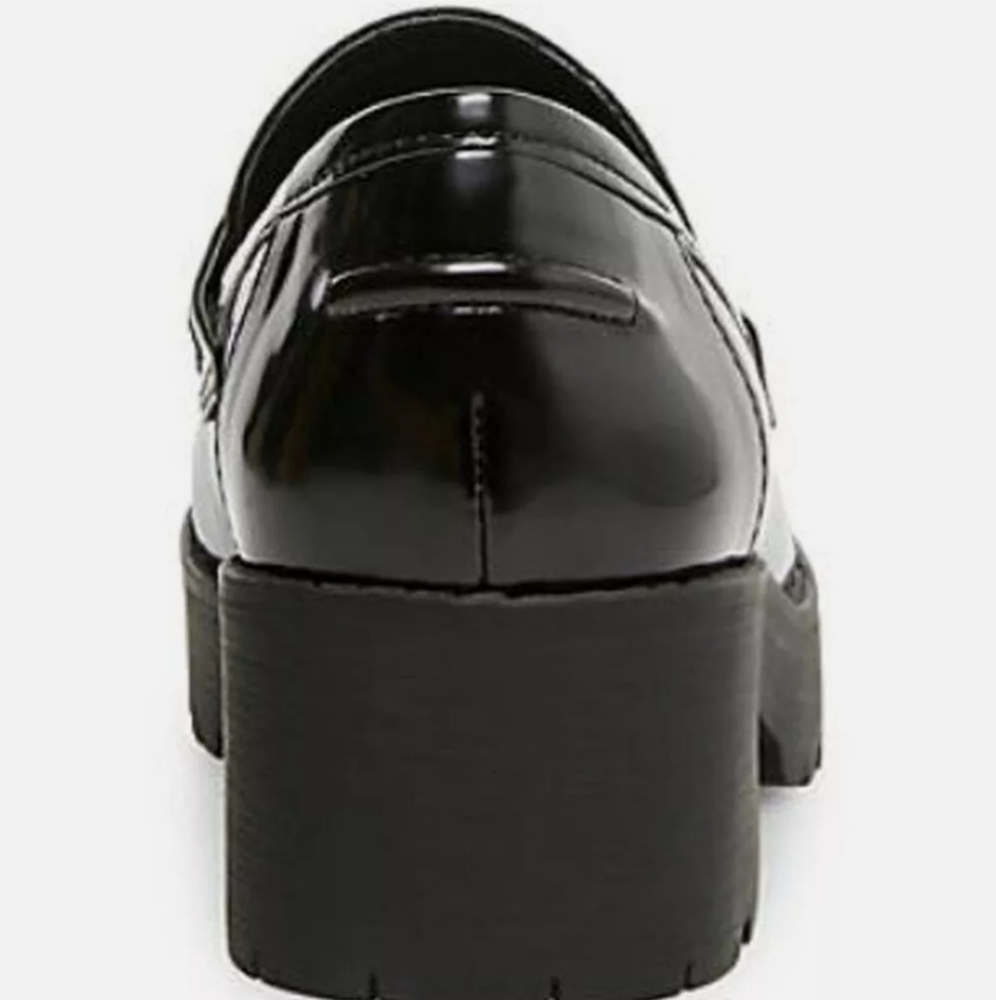 Madden Girl Bettee Platform Chunky Loafers Black - Picture 4 of 6